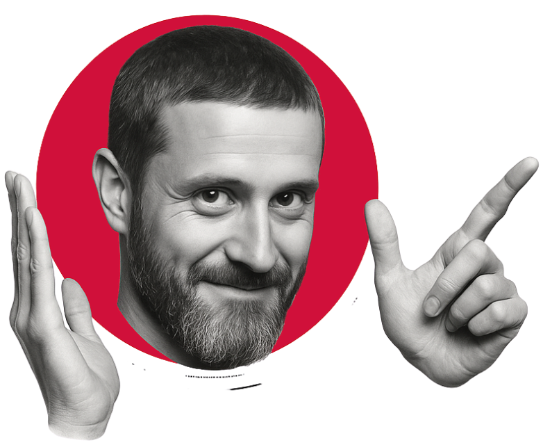 Un consultant souriant qui présente l'offre MITC